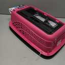 Petmate Dog Crates for Small Dogs & Cat Carriers, Two-Door Plastic Pet Kennel, Top & Front Loading, XS 19" For Dogs Up To 10 lb, Pink, 19.0"L x 10.0"W x 13.0"H