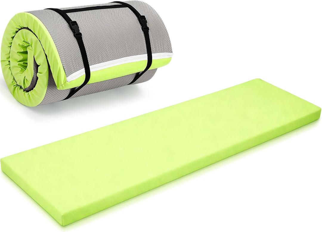 Lyrow 2 Inch Thick Yoga Mat 72x24 with Carry Strap Foam