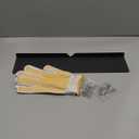 Rain Diverter Roofing Gutter Guards, 1 Pack 15.7 x 3.54 x 0.74 Inches Gutter Splash Guard Valley Downspout Roof Foldable Drip Guard for Corner House (Black)