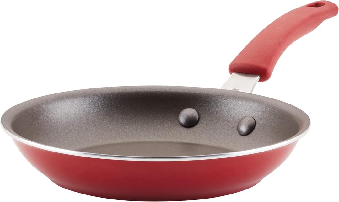 Rachael Ray Cook + Create Nonstick Frying Pan/Skillet, 8.5 Inch, Red Rachael Ray Cook + Create Nonstick Frying Pan/Skillet, 8.5 Inch, Red