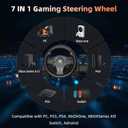 DOYO Racing Wheel - Gaming Steering Wheel for PC, 270 Degree Driving Simulator Race Xbox Steering Wheel and Pedals with Dual Vibration for PC, PS4, Xbox One, Xbox Series X|S, PS3, Switch, Android