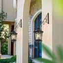 4 Pack 10" Christmas Plant Hangers Outdoor, Heavy Duty Hanging Plant Bracket, Indoor Wall Hooks, Decorative Planter Hanger for Wind Chimes Bird Feeders Flower Baskets Lanterns, Fence Porch