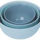 3 PC Light Blue Melamine Bowl And Set