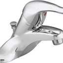 Moen Chateau Chrome Single Handle Centerset Lavatory Bathroom Faucet With Drain Assembly, L64621