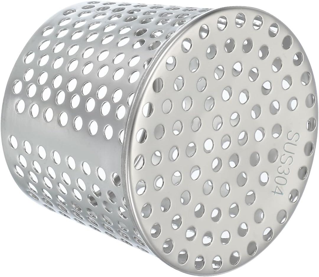 PATIKIL Gutter Guard Filter 3.9"-3.4", PVC Termination Cap Mesh Screen Roof Vent Cover Stainless Steel Conical Exhaust Pipe Cover Downspout Guard Filter Strainer for Downspout