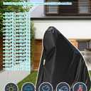Electric Scooter Cover, All Season Universal Scooter Cover, Waterproof Sun, Tear Proof Night Reflective and Lock-Holes&Storage Bag for with Seat or Without Foldable Kick Scooter