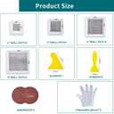 14 Pack Drywall Patch Kit - 2/4/6/8 Inch with Self-Adhesive Mesh, Heavy Duty Wall Repair for Large Holes