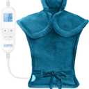 RENPHO Electric Heating Pad for Back, Mothers Day Gifts & Birthday Gifts for Mom Dad Women Men, FSA Eligible & HSA Store, Neck and Shoulder Heat Pad, Fast Heating, 24"x33", ETL Certified, Blue