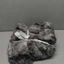 Everlasting Comfort Soft & Comfortable Gray Faux Fur Throw Blanket for Couch - (50"x65") Minky & Fluffy Fall Blankets & Throws, Plush Fuzzy Cover for Bed, Sofa & Living Room - Cozy Home Decor