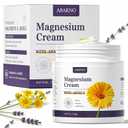 Magnesium Cream & Arnica Compound Blend, Sleep Support & Stress Relief, Post-Workout Muscle Relief, Fast-Absorbing Non-Greasy Unscented Body Balm for Legs, Arms & Full Body,Bedtime Routine, 4.23 oz