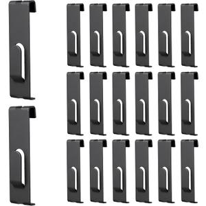 20PC Gridwall Notch Hooks, Grid Wall Hooks, Gridwall Picture Hanger, Gridwall Accessories for Retail, Displaying Photogragh, Art Shows, Paintings(Black)