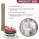 for Kohler GP85160 2-Inch Toilet Flapper Replacement Kit with Chain,Compatible with Kohler Toilet Tank Parts,Strong Sealing,Red (Red-2Pack)