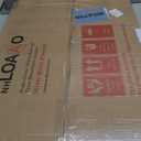 LOAAO 24X36 Inch Brushed Nickel Bathroom Mirror, Rounded Rectangle Silver Metal Frame Mirror, Brushed Nickel, Anti-Rust, Hangs Horizontally or Vertically