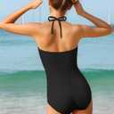 Girls One Piece Swimsuits Modest Padded Girls Bathing Suit Adjustable Straps Solid Full Coverage Swimwear Kids 9-16 (9-10 Years)