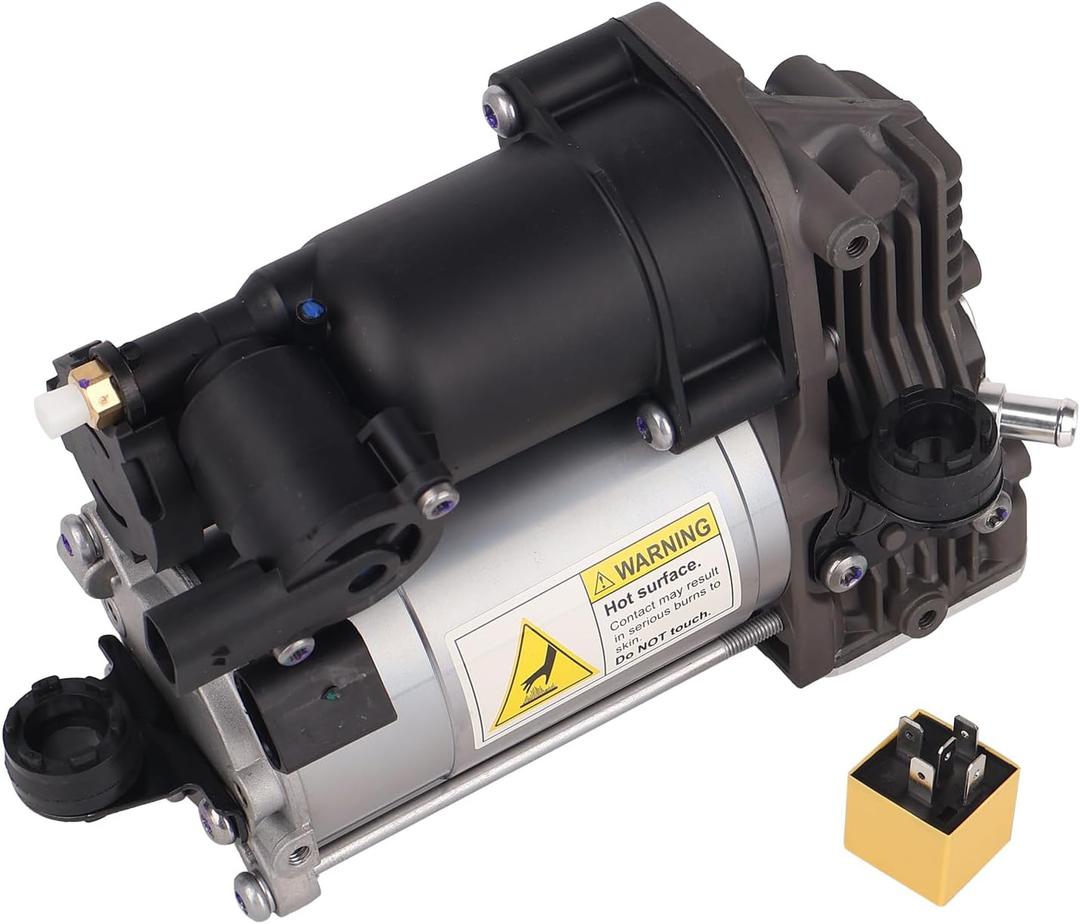 KUSATEC 1643201204 Air Ride Suspension Compressor Pump Fits for 2006-2012 Mercedes-Benz GL320 GL350 GL450 GL550 ML320 ML350 ML450 ML500 ML550 ML63 AMG; Replace# 1643200004 1643200904