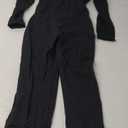 YEOREO Long Sleeve Jumpsuit for Women Workout V Back Bodysuit Lizvette Scrunch Leggings One Piece Romper Full Length Bodycon (XX-Large, Black)