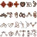 Tiocky Easter Egg Fillers For Teens Adults, 24Pcs Easter Egg Stuffers Brain Teaser Puzzles 3d Puzzle Easter Basket Stuffers For Teen Easter Gifts For Kids Aged 6+