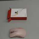 RAPIQUE Bluetooth Wireless Mouse - Dual Bluetooth & 2.4 GHz USB Receiver, Ergonomic Design, Quiet Clicks, Low Power - Multi-Device Compatibility for MacBook, Laptop, Computer, iPad Air/Pro (Pink)