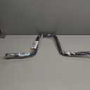 Bent steel bar, 2 ft long, Black