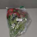 Veryhome Artificial Flowers Silk Roses Real Touch Bridal Wedding Bouquet for Home Garden Party Floral Decor 10 Pcs (Blooming Rose - Gradient Burgundy Red)