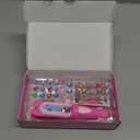 kidzkube Kids Hair Gem Stamper Kit, Bling Hair Jewels for Girls Toys, Hair Styling Tool with Reusable Shining Diamonds, Birthday Gifts Toys for Girls Ages 3 4 5 6 8-12, Quick Gems Hair Jeweler (Pink)