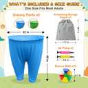 Granny Pants Yard Game, Granny Pants Outdoor Party Game, with Bouncy Balls, Storage Bag & Air Pumps Funny Easter Lawn Games for Adults, Groups, Backyard Party & Family Gatherings
