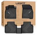 LASFIT Floor Mats for Honda Accord Sedan 2023 2024 2025 2026 (Gasoline & Hybrid), All Weather TPE Car Floor Liners,1st & 2nd Row, Black