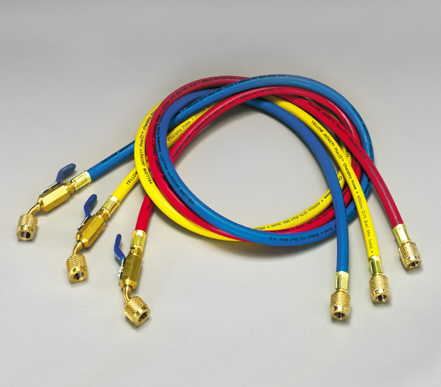 Yellow Jacket 29985 - Plus II 1/4" Hose with Compact Ball Valve End, 60" Length