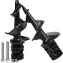 Post Hole Auger for Drill Dock Sand Auger Two Sets (Each with a Set of Screws) for PVC Tubing Sandbar Anchor