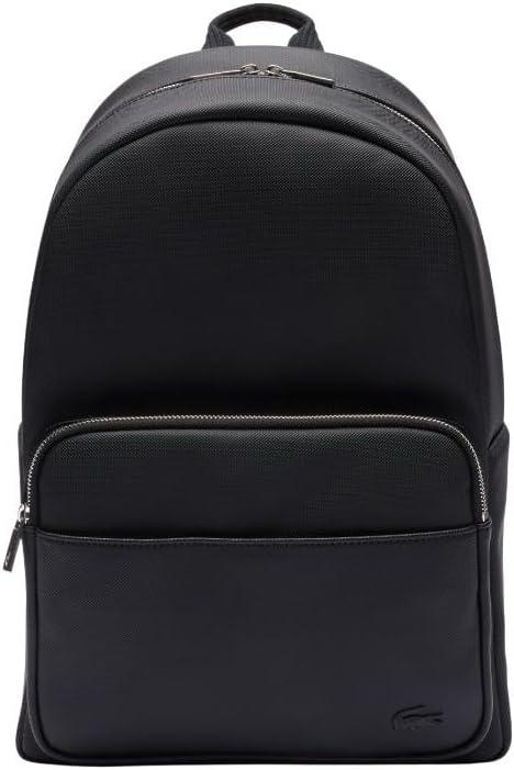 Lacoste Men's Classic Laptop Pocket Backpack, Black, One Size