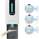 Soap Dispenser,Touchless Automatic Foaming Hand Sanitizer Dispenser Wall Mount, 40oz Motion Sensor Foam Liquid Refill Bottle Sanitizer Dispensing for Bathroom Kitchen Home (1200ml)