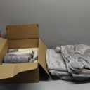 Heybly Cat Tree, 39.4 Inches Tower Condo with Scratching Post, Cat Tower for Indoor Cats, Fully Wrapped Sisal Pole, Soft Platform, 2 Baskets and Dangling Toy, Light Gray HCT006SW