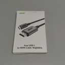 acer USB C to HDMI Cable for Home Office 6.6FT (4K@60Hz), Thunderbolt 4/3 Compatible, High-Speed Type C to HDMI 2.0 Braided Cord for MacBook Neo, iPhone 17/16 Pro/Max, iPad Pro, Galaxy S25, Surface