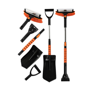 41" Extendable Ice Scrapers for Car Windshield 2-in-1 Snow Brush for Car Snow Scraper for Car Snow Scraper and Drush with Ergonomic Foam Grip for Cars, Trucks, SUVs with 360� Pivoting Brush Head