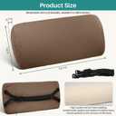 NZDWZDN Non-Slip Neck Pillow for Recliner with Elastic - Head Pillow for Recliner Supportive Memory Sponge Cushion with Soft Velvet Cover for Neck Relief While Working,Studying and Playing(Brown)