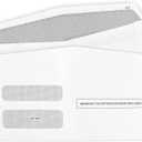 50 1099 NEC Tax Form Envelopes 2025, Designed for Printed 1099 NEC Forms, 3 13/16 x 8 7/8 Self-Seal, Double-Window, Security Tinted, 50 Nec Self-Seal Envelopes