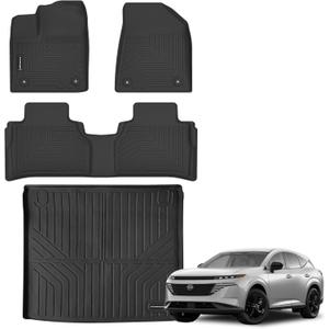Floor Mats for 2025 2026 Nissan Murano Upgrade Trunk Mat All Weather Floor Liners TPE Rubber Cargo Liner Fit for Nissan Murano 2025 2026 Anti-Slip Full Set Automobile Mats Accessories