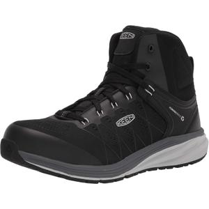 KEEN Utility Men's Vista Energy Mid Height Composite Toe Work Shoes Work Boots (10.5 Wide, Vapor/Black)