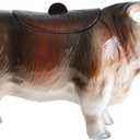 Vintage Ceramic Cow Shaped Cookie Jar