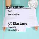 FINETOO Womens Cotton Boy Shorts Underwear Full Coverage Soft Boxer Briefs High Waisted Panties for Lady Girls 6 Pack (S)