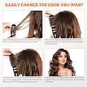 3 in 1 Rotating Hair Dryer Brush, Auto Rotating Blow Dryer Brush Spinning with 2 Brushes (2" & 1.5"), Negative Ionic Brush Blow Dryer, Round Brush Blow Dryer Volumize Curling 100-120V