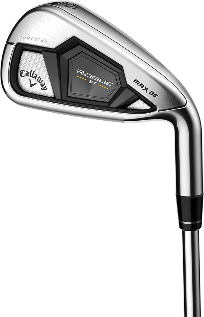 Callaway Golf Rogue ST MAX OS Individual Iron (Right Hand, Graphite Shaft, Regular Flex, 7 Iron), Silver
