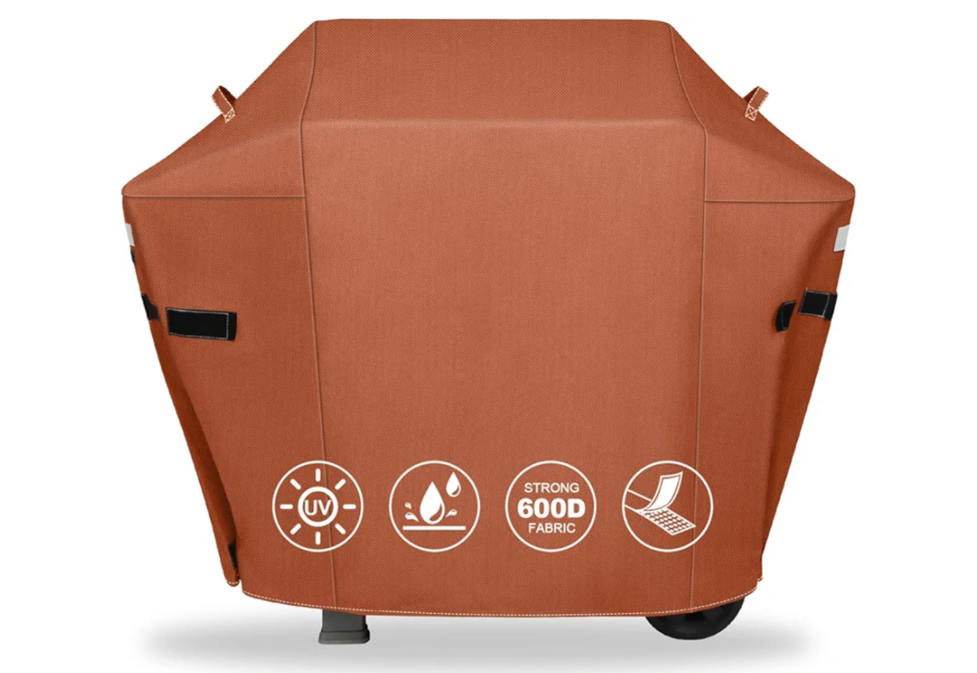 51 Inch Grill Cover for Weber Spirit 300 & Spirit 400 Series Grills, Heavy Duty Waterproof Rip-Proof BBQ Cover & Fade Resistant Covers for Weber Spirit E310, E315, E325, E330, E-425, E-435, Brown