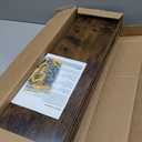 BAYKA Rustic Brown Floating Shelves 22.5in, 3 Pack, Wall Mount Wood Shelf