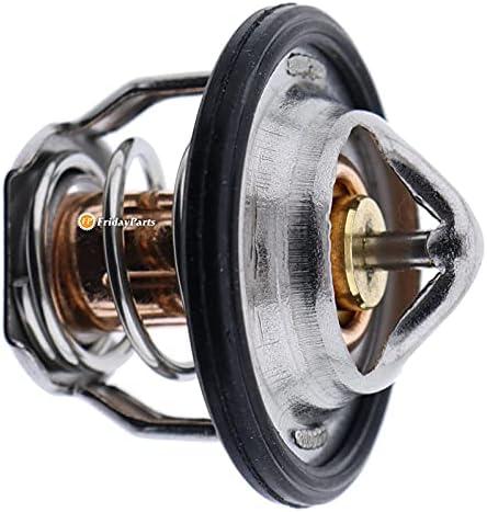 FridayParts Thermostat 6674172 6653948 Compatible for Kubota D722 D902 V2003T D1703 V2203 V1505 D1005 V1903 Bobcat 225 231 325 328 331 334 428 763 7753 S150 T190 Skid Steer Loaders Replacement | Compatible for Kubota D722 D902 V2003T D1703 V2203 V150