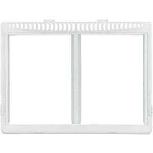 Smart Choice White Refrigerator Shelf Frame Drawer Cover Without Glass Replacement for Frigidaire 240364787