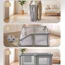 Foldable Baby Playpen, 59 x 59 Collapsible Play Pen for Babies 6-12 Months
