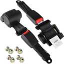 Retractable 61" DOT Seatbelts, Universal 2 Point Adjustable Seat Belts for Golf Carts EZGO, Yamaha, Club Car, ICON, Star, Zone Golf Carts, Go Kart, Forklift (2 Set)