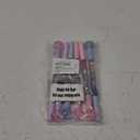 Kawaii Liquid Sand Glitter Writing Set, Plastic Cute Pens, 0.5mm Cat Paw Shiny Luminous Ballpoint Pens Black Link, Back to School Supplies for Teen Girls Women (6pcs Cat Paw Head Pen+ 10 pcs Refill)