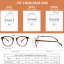 3 Pack Bifocal Reading Glasses for Women Men Clear Top Rectangle Multifocal Readers Blue Light Bi-focal Eyeglasses (Multicolor, +2.50)